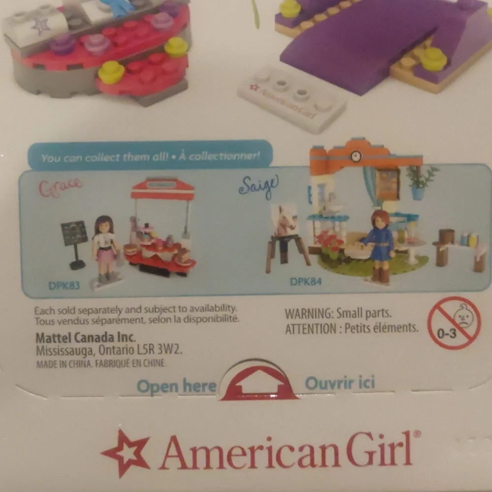 New!American girl McKenna's gymnastic training 81 pieces mega blocks Y2K Cottage